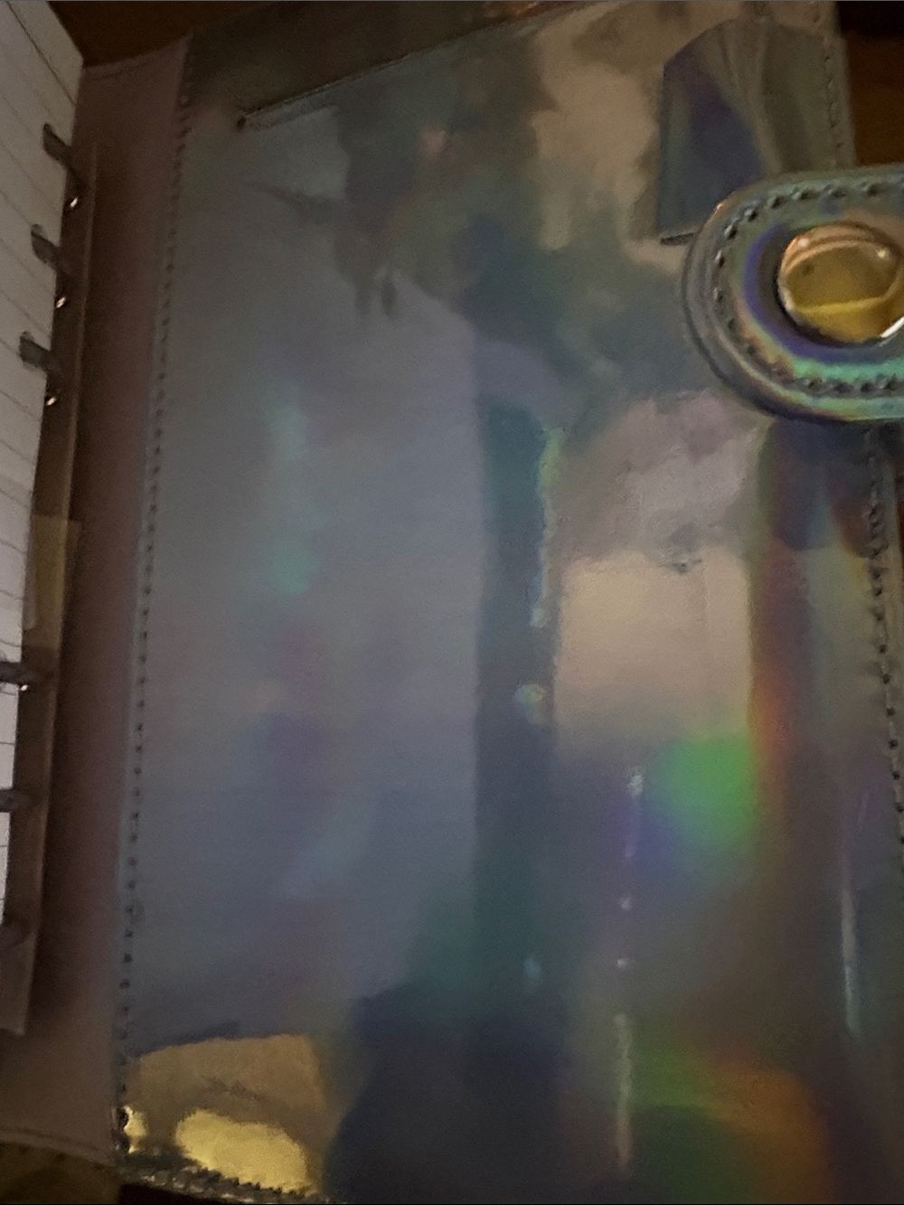 NWT Recollections Holographic 6-Ring Planner Binder Personal Size Undated - Picture 5 of 6